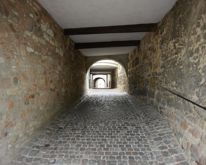 corridor along the city wall